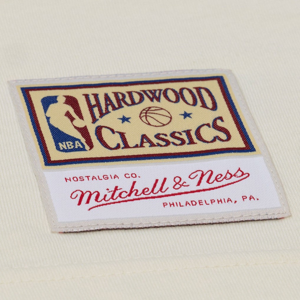 Dallas Mavericks Hardwood Classics Chainstitch Premium T-Shirt for sale Cream | Mitchell & Ness US