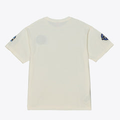 Orlando Magic Hardwood Classics Chainstitch Premium T-Shirt Cream | Mitchell & Ness for sale