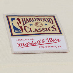 Orlando Magic Hardwood Classics Chainstitch Premium T-Shirt Cream | Mitchell & Ness for sale