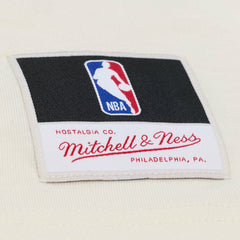 Los Angeles Lakers Hardwood Classics Chainstitch Premium T-Shirt Cream | Mitchell & Ness discount