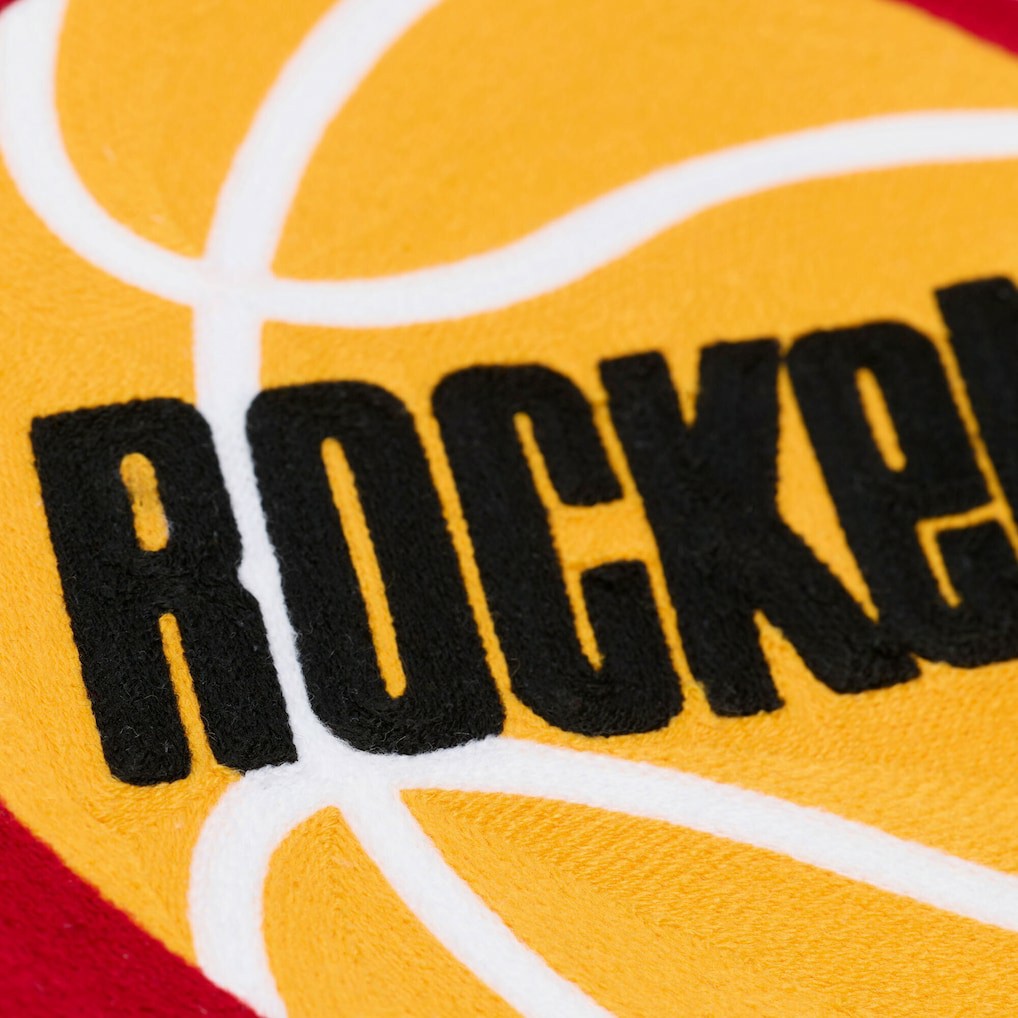 Houston Rockets Hardwood Classics Chainstitch Premium Fleece Hoodie Cream | Mitchell & Ness online