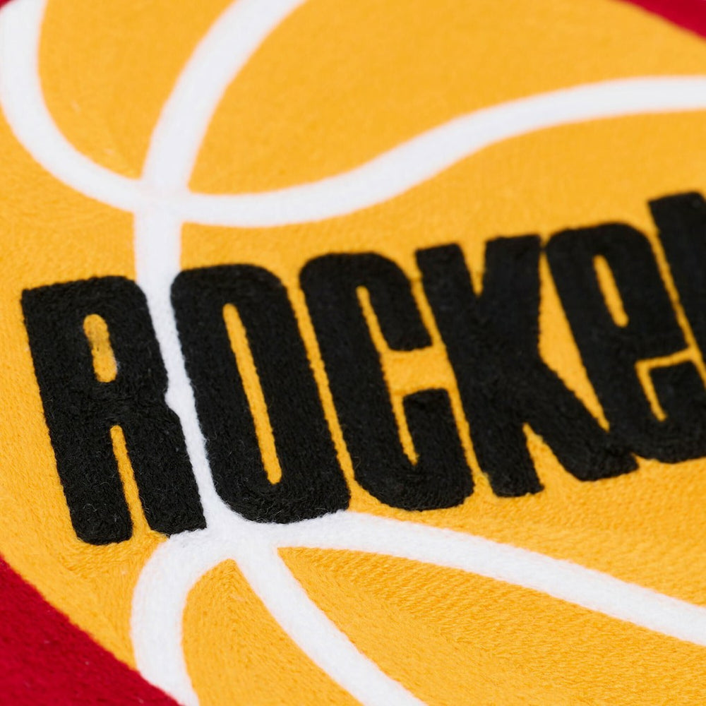 Houston Rockets Hardwood Classics Chainstitch Premium Fleece Hoodie Cream | Mitchell & Ness online