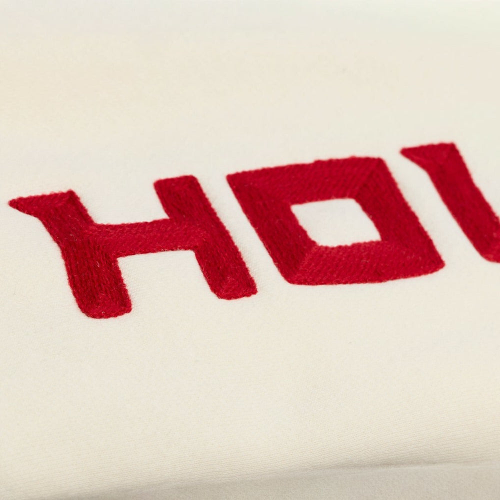 Houston Rockets Hardwood Classics Chainstitch Premium Fleece Hoodie Cream | Mitchell & Ness online