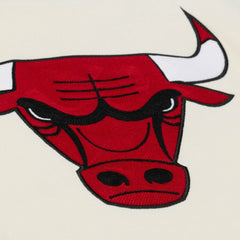 Chicago Bulls Hardwood Classics Chainstitch Premium Fleece Hoodie Cream | Mitchell & Ness Lifestyle