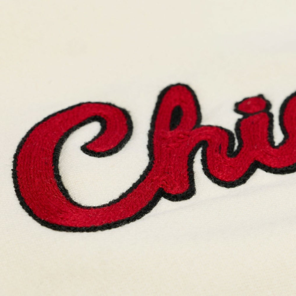 Chicago Bulls Hardwood Classics Chainstitch Premium Fleece Hoodie Cream | Mitchell & Ness Lifestyle
