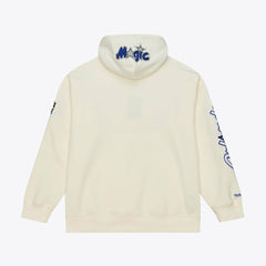 Orlando Magic Hardwood Classics Chainstitch Premium Fleece Hoodie Cream | Mitchell & Ness