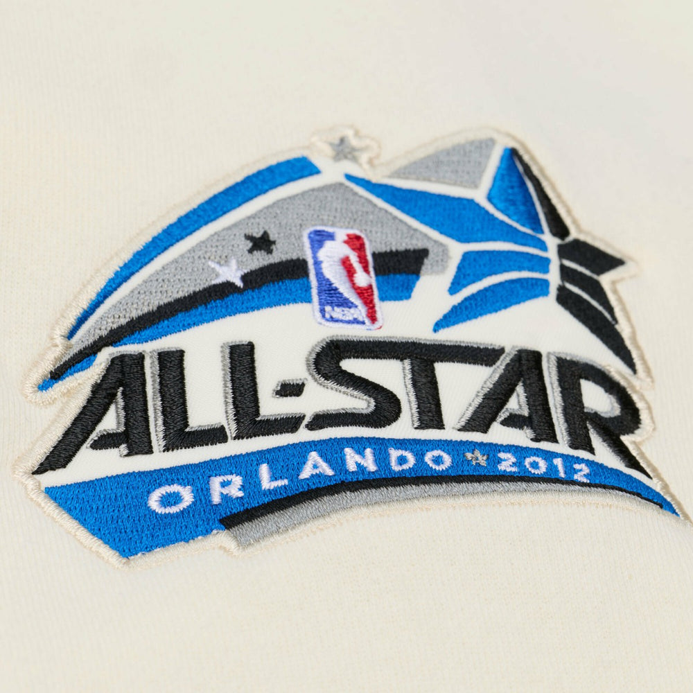 Orlando Magic Hardwood Classics Chainstitch Premium Fleece Hoodie Cream | Mitchell & Ness