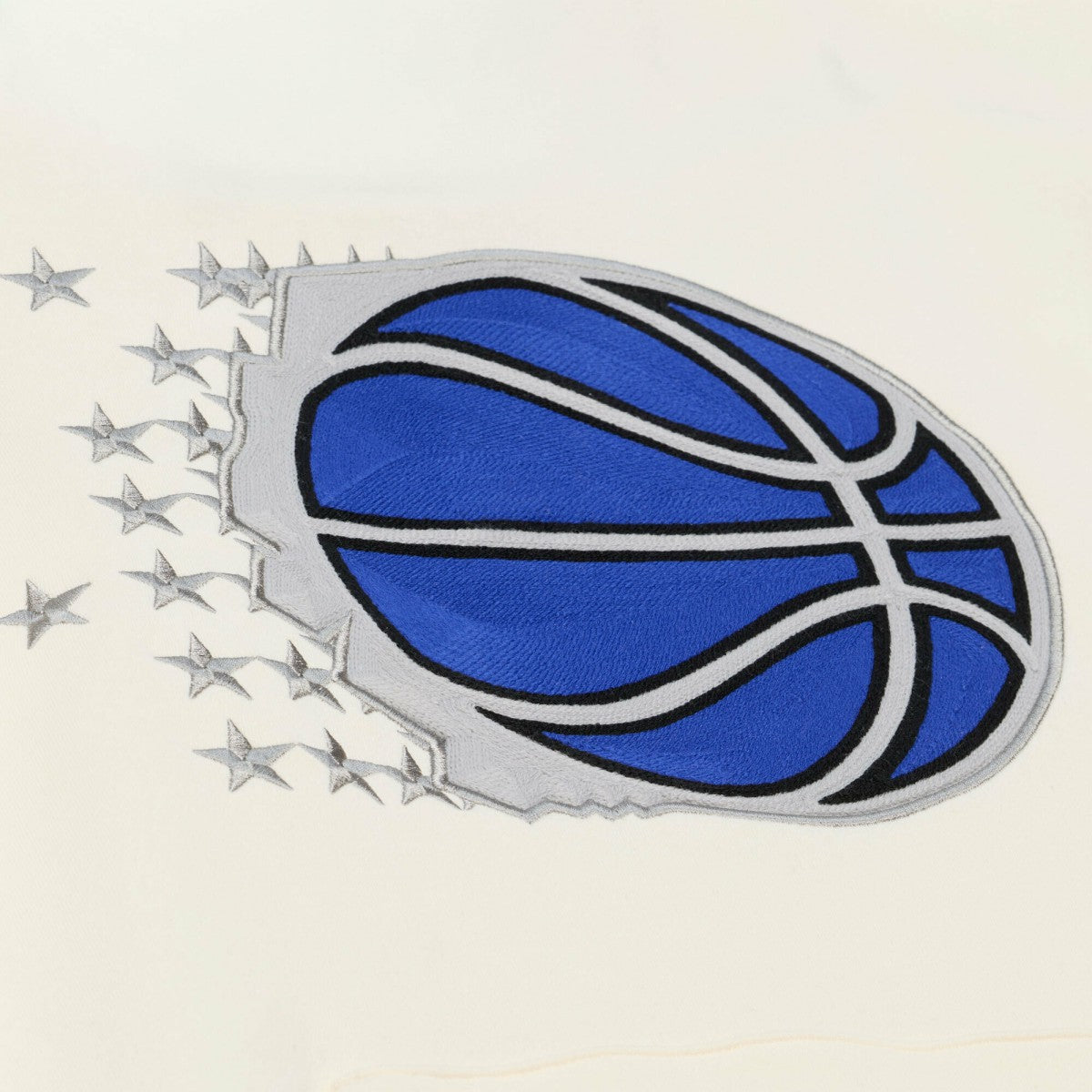Orlando Magic Hardwood Classics Chainstitch Premium Fleece Hoodie Cream | Mitchell & Ness