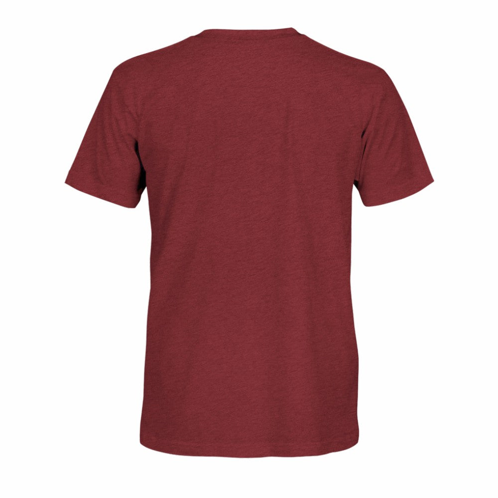 Spain National Team 1863FC Athletic Wordmark Vintage Tri-Blend T-Shirt Maroon