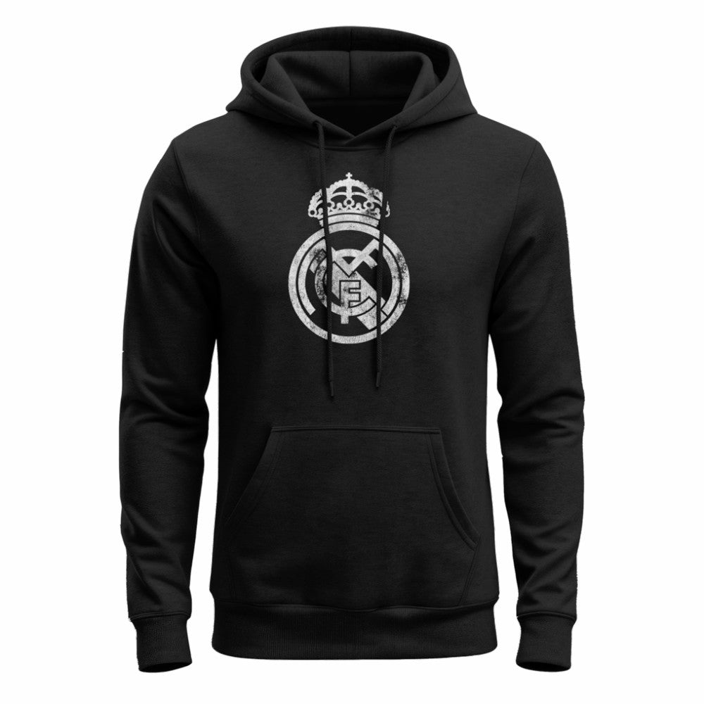 Real Madrid 1863FC Mono Badge Fleece Hoodie Black