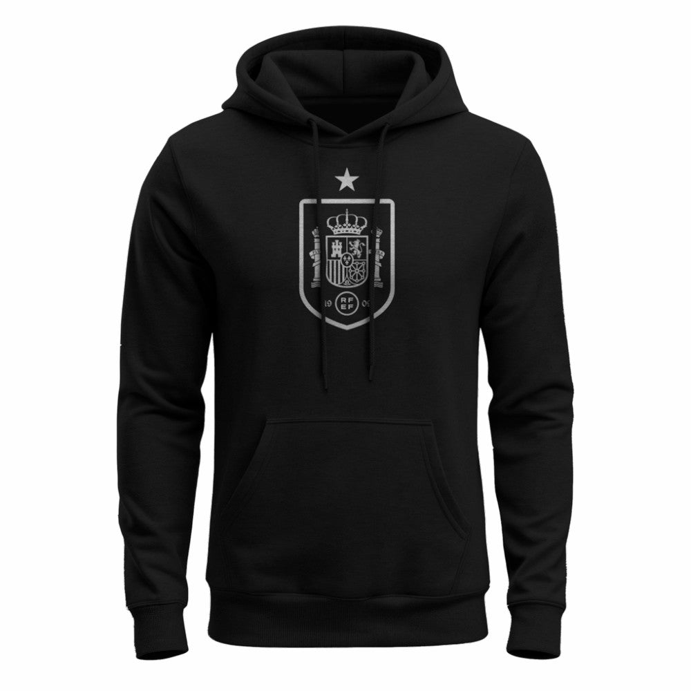 Spain National Team 1863FC Mono Badge Fleece Hoodie Black