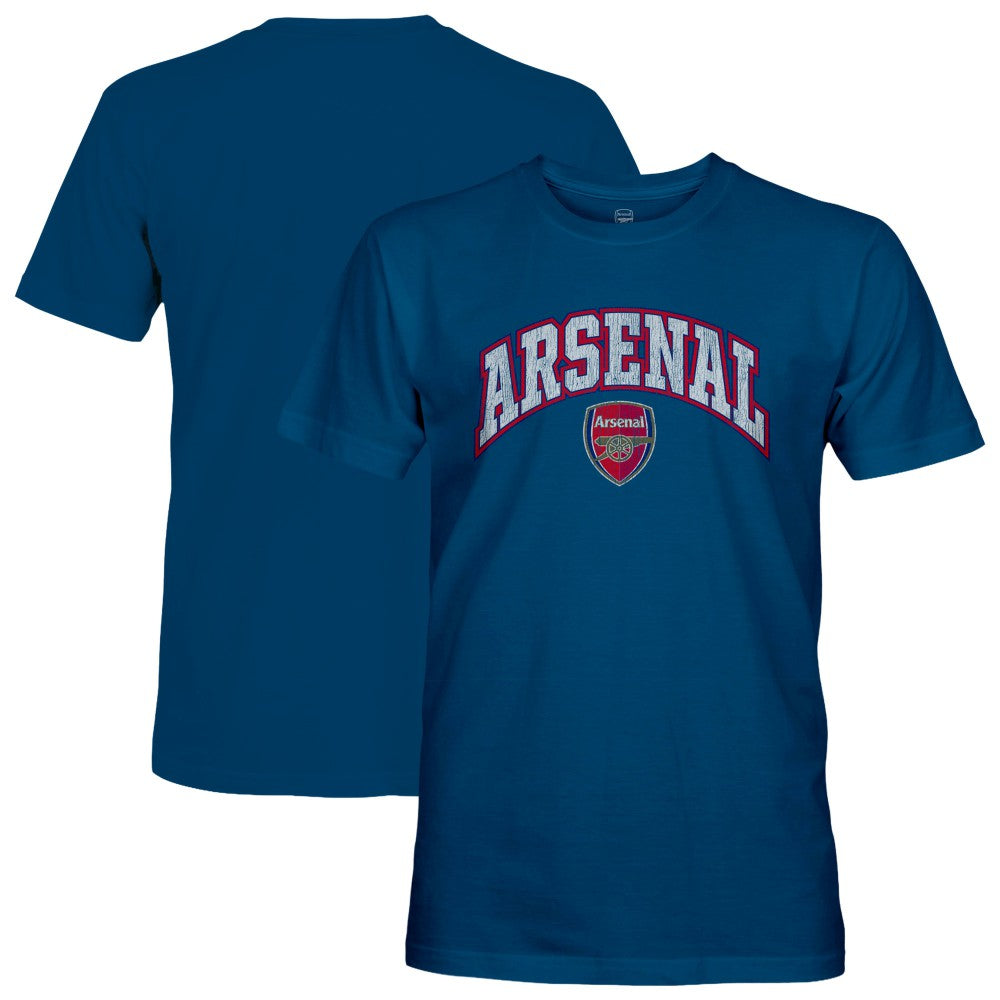 Arsenal 1863FC Wordmark Cotton T-Shirt Blue