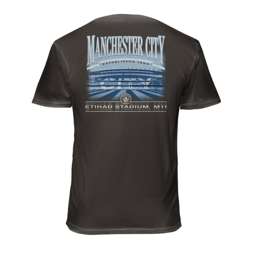 Manchester City 1863FC Wordmark Cotton T-Shirt Gray