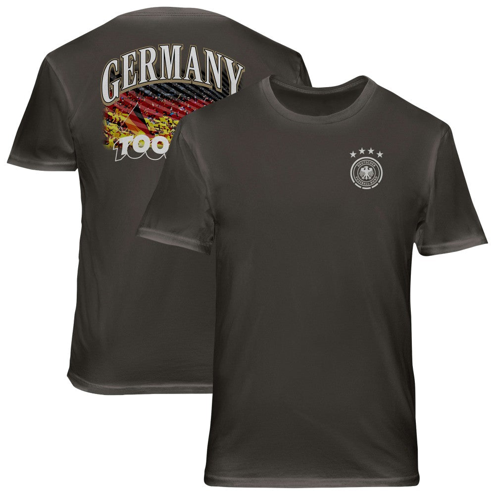 Germany National Team 1863FC Wordmark Cotton T-Shirt Gray