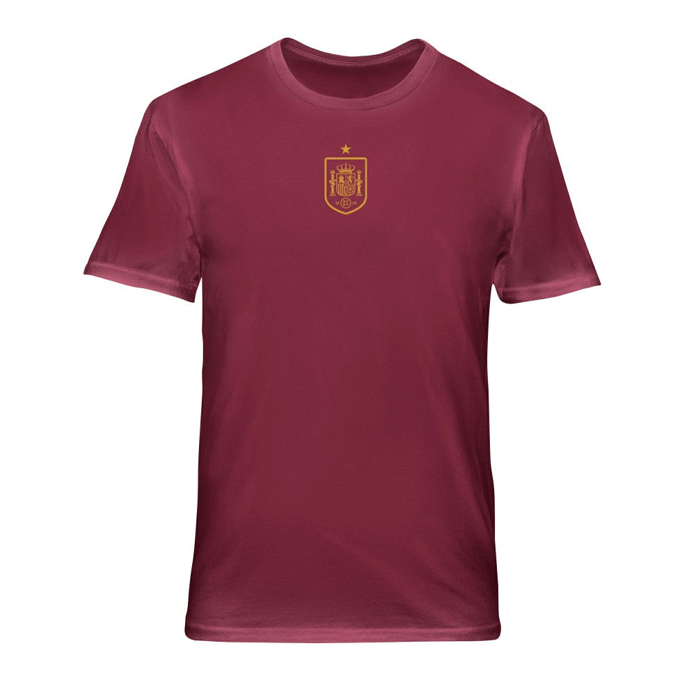Spain National Team 1863FC Back Wordmark Soft Wash T-Shirt Red