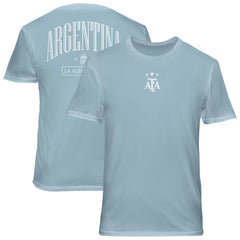 Argentina National Team 1863FC Back Wordmark Soft Wash T-Shirt Light Blue