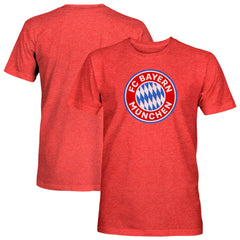 Bayern Munich 1863FC Color Badge Tri-Blend T-Shirt Red