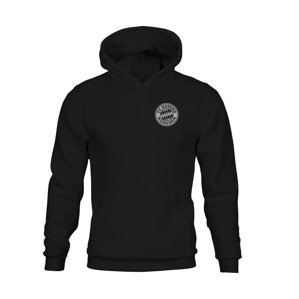 Bayern Munich 1863FC Youth Mono Badge Fleece Hoodie Black