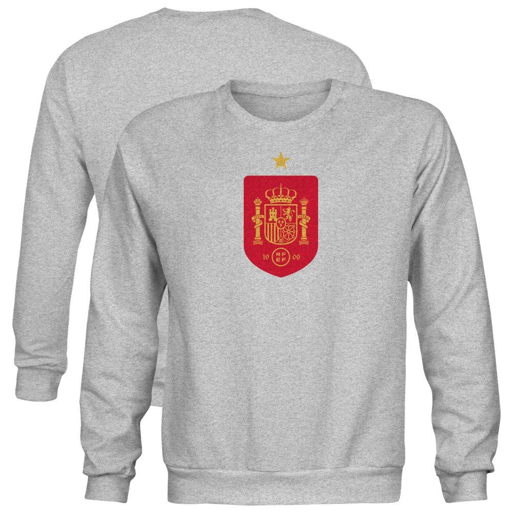 Spain National Team 1863FC Youth Color Badge Sweatshirt Gray