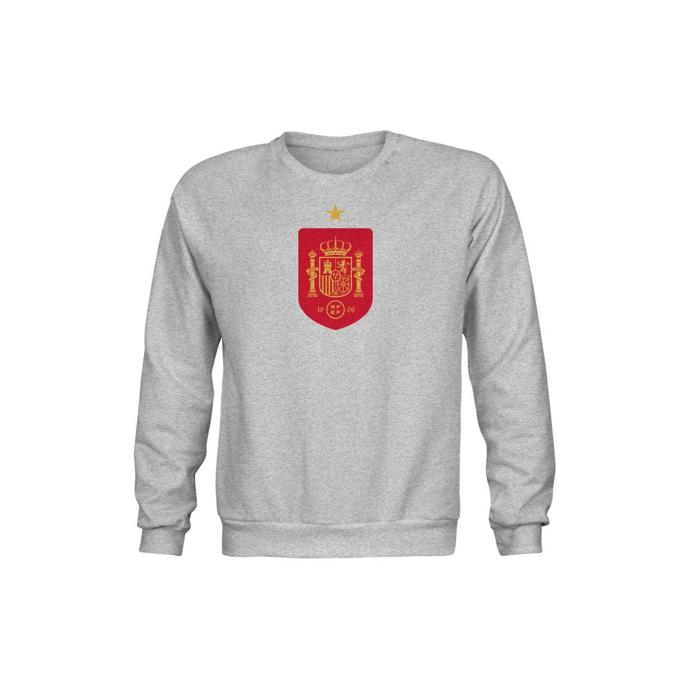 Spain National Team 1863FC Youth Color Badge Sweatshirt Gray