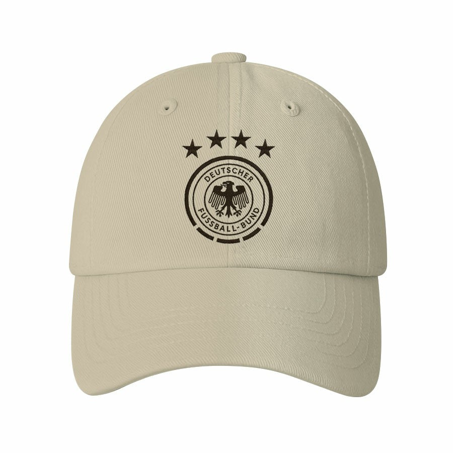 Germany National Team 1863FC Retro Badge Crew Adjustable Hat Cream