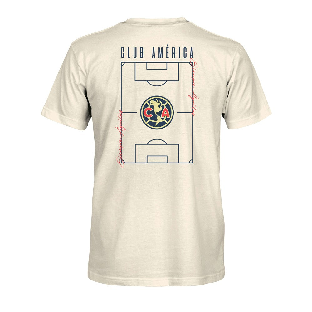 Club America 1863FC Own the Pitch Heavyweight T-Shirt Cream