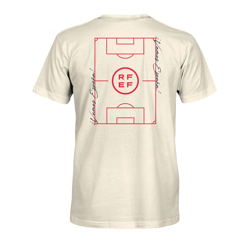 Spain National Team 1863FC Own the Pitch Heavyweight T-Shirt Cream
