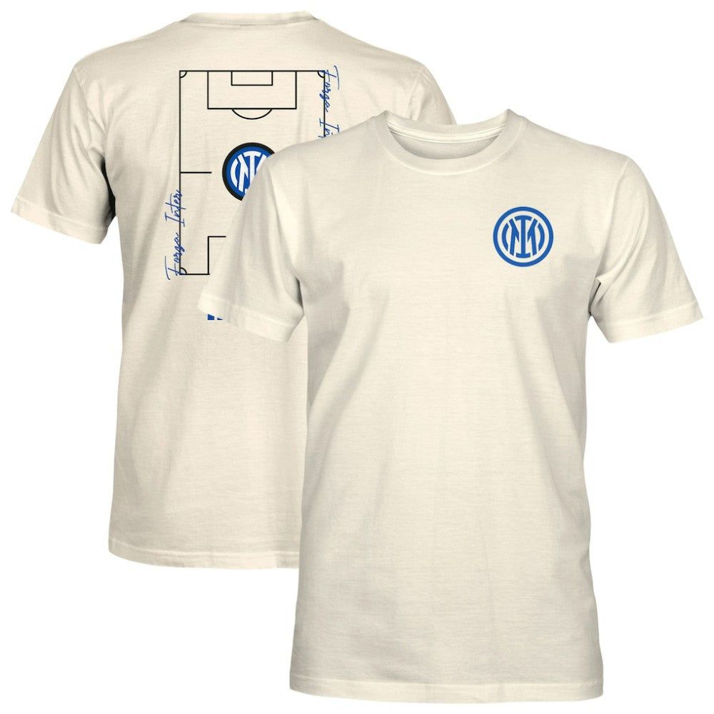 Inter Milan 1863FC Own the Pitch Heavyweight T-Shirt Cream