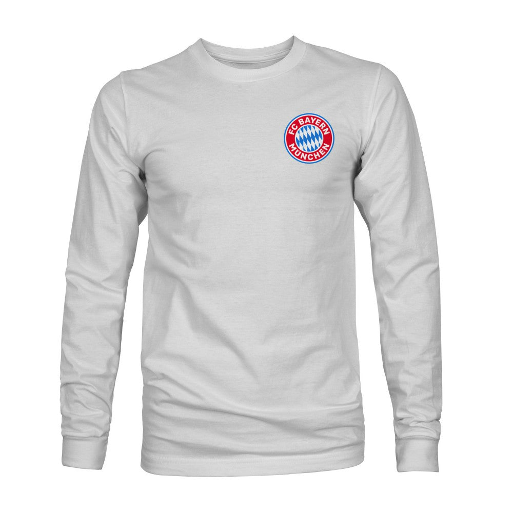 Bayern Munich 1863FC Back Team Arch Long Sleeve T-Shirt Gray
