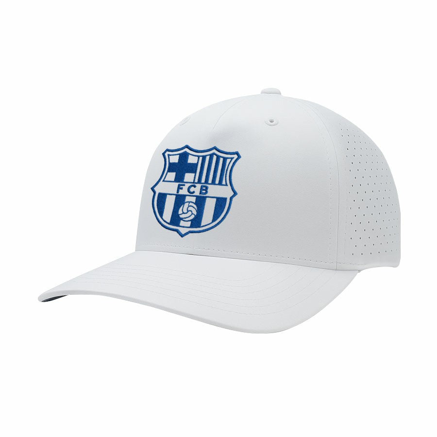 Barcelona 1863FC Mono Badge High Point Adjustable Hat White