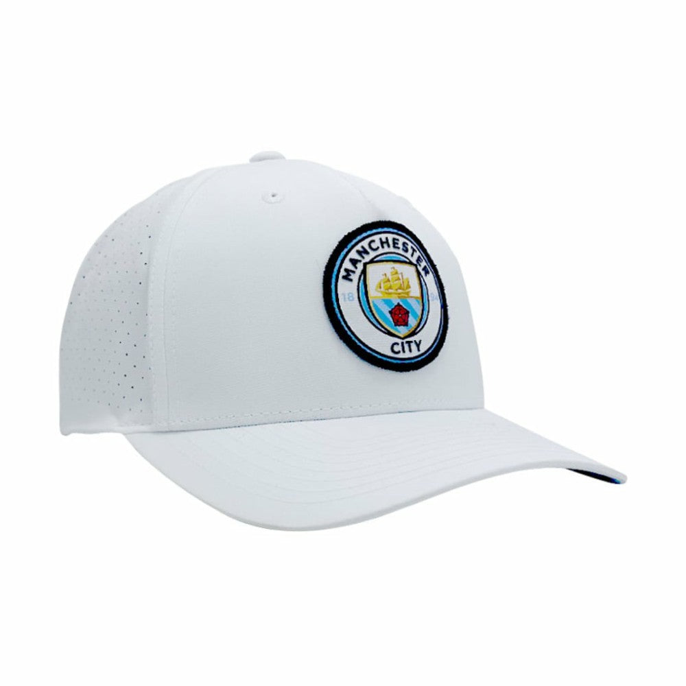 Manchester City 1863FC Mono Badge High Point Adjustable Hat White