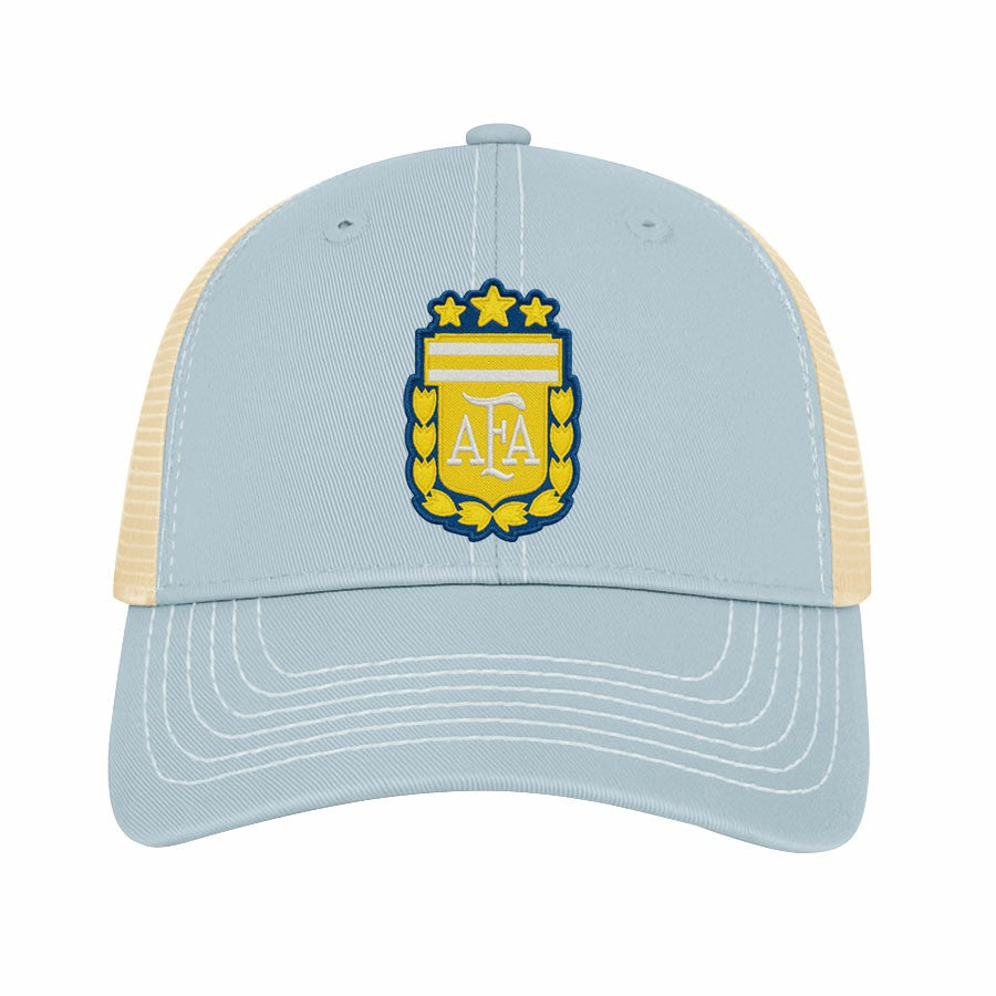Argentina National Team 1863FC Color Badge Offroad Adjustable Trucker Hat Light Blue