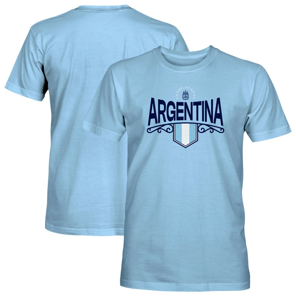 Argentina National Team 1863FC Pennant T-Shirt Light Blue