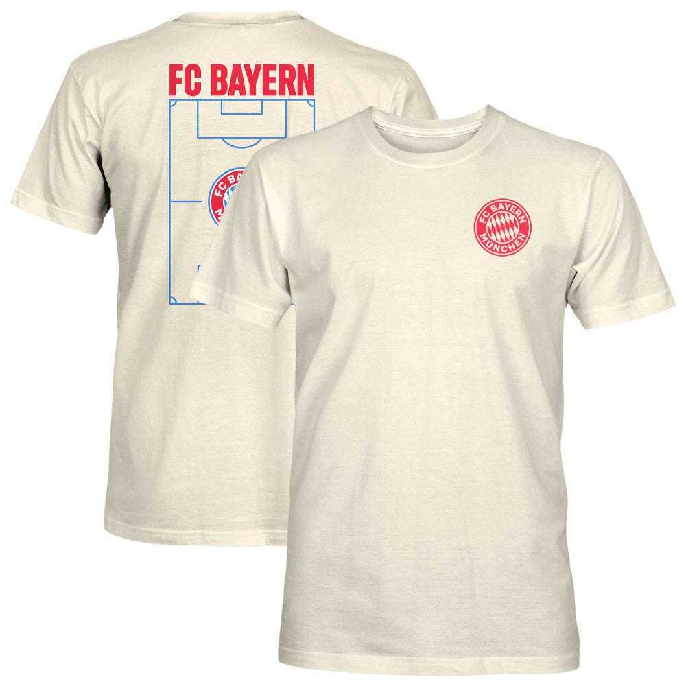 Bayern Munich 1863FC Duo-Tone Stadium Soft Wash T-Shirt Cream