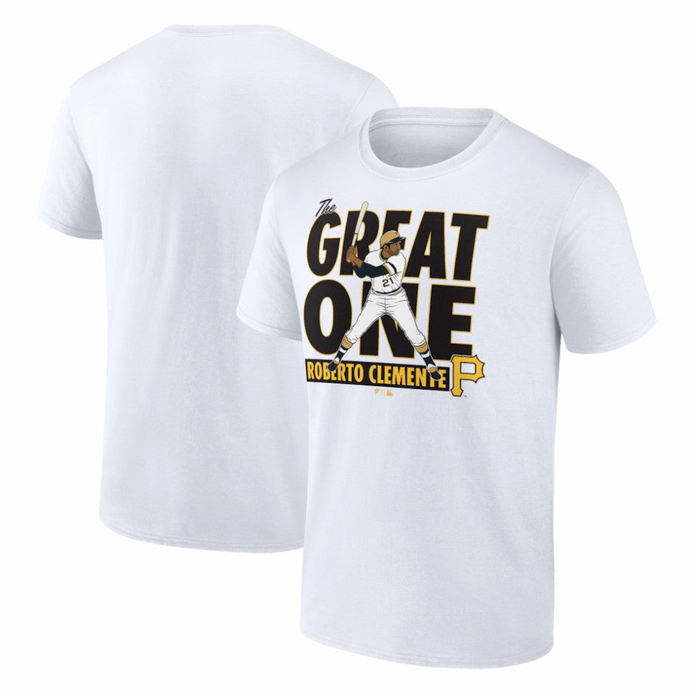 Roberto Clemente Pittsburgh Pirates Cooperstown Player T-Shirt - White - MLB Sale