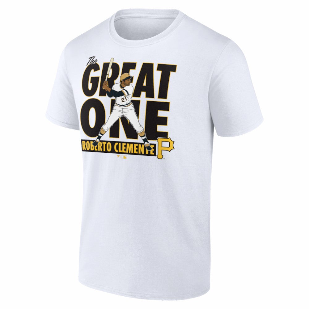 Roberto Clemente Pittsburgh Pirates Cooperstown Player T-Shirt - White - MLB Sale