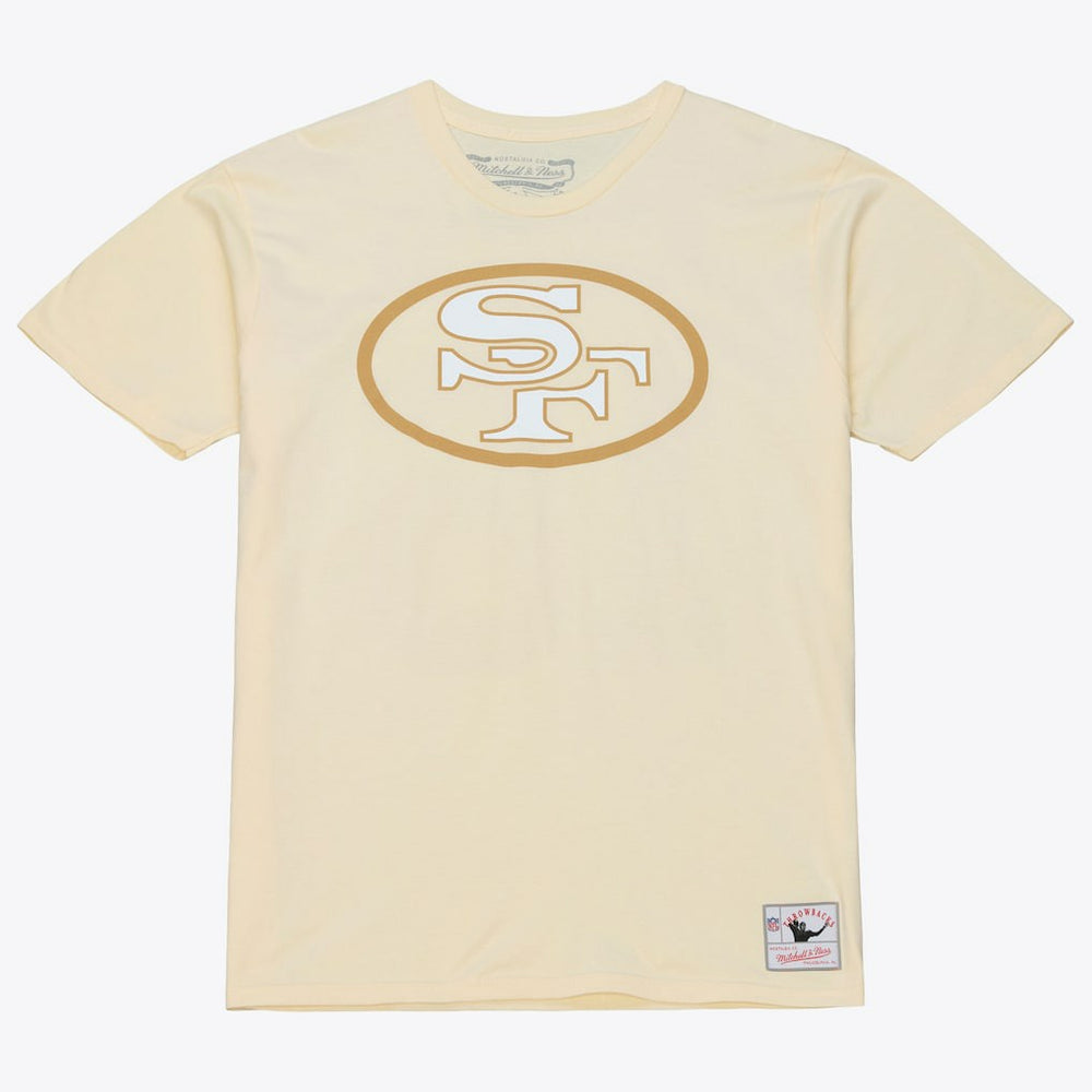 Mitchell & Ness Jerry Rice San Francisco 49ers Sandman Name & Number T-Shirt Cream