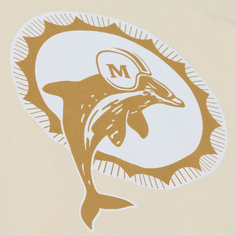 Mitchell & Ness Dan Marino Miami Dolphins Sandman Name & Number T-Shirt Cream