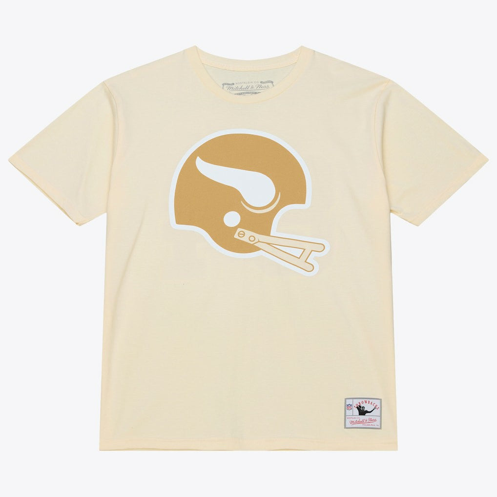 Mitchell & Ness Randy Moss Minnesota Vikings Sandman Name & Number T-Shirt Cream