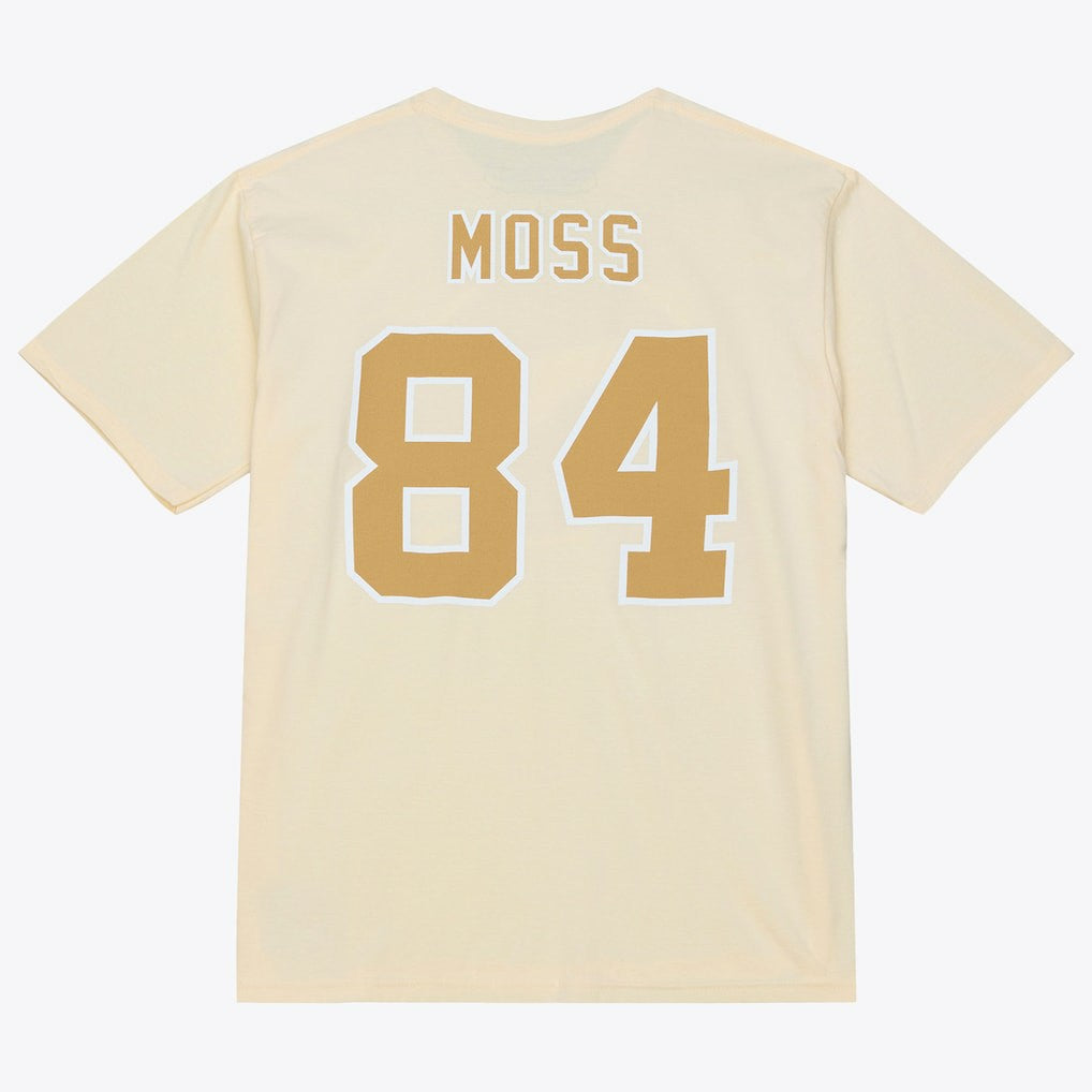 Mitchell & Ness Randy Moss Minnesota Vikings Sandman Name & Number T-Shirt Cream