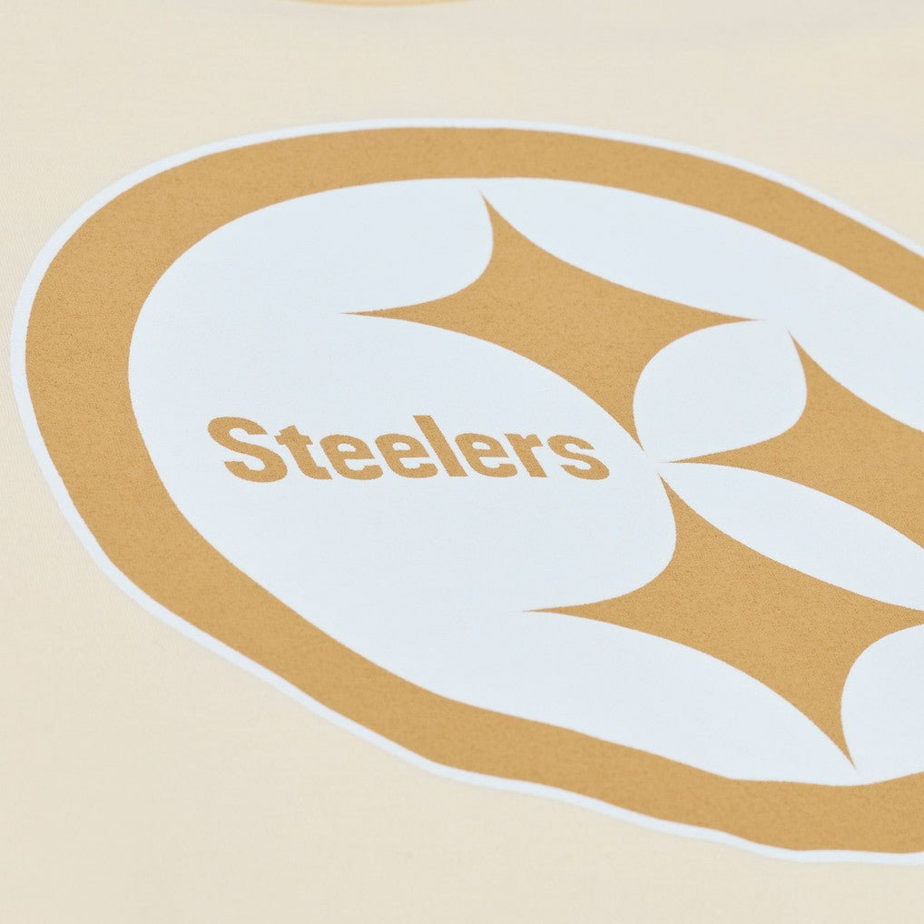 Mitchell & Ness Troy Polamalu Pittsburgh Steelers Sandman Name & Number T-Shirt Cream