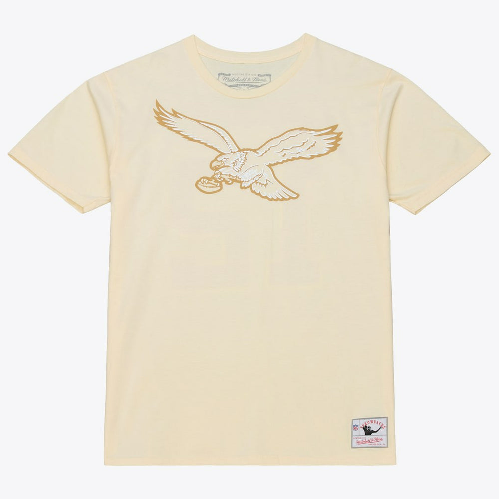 Mitchell & Ness Randall Cunningham Philadelphia Eagles Sandman Name & Number T-Shirt Cream