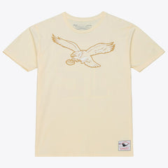 Mitchell & Ness Randall Cunningham Philadelphia Eagles Sandman Name & Number T-Shirt Cream