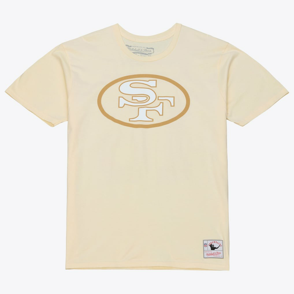 Mitchell & Ness Joe Montana San Francisco 49ers Sandman Name & Number T-Shirt Cream