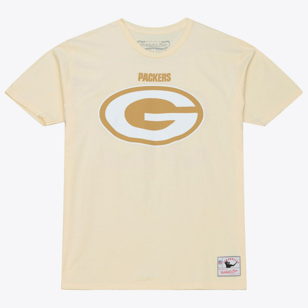 Mitchell & Ness Reggie White Green Bay Packers Sandman Name & Number T-Shirt Cream