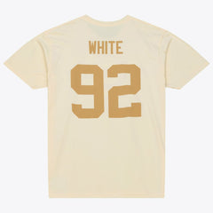 Mitchell & Ness Reggie White Green Bay Packers Sandman Name & Number T-Shirt Cream