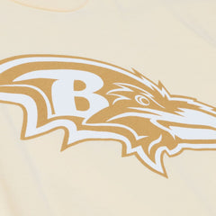 Mitchell & Ness Ray Lewis Baltimore Ravens Sandman Name & Number T-Shirt Cream