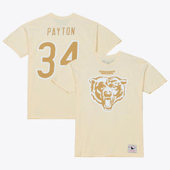 Mitchell & Ness Walter Payton Chicago Bears Sandman Name & Number T-Shirt Cream