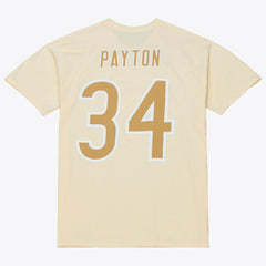 Mitchell & Ness Walter Payton Chicago Bears Sandman Name & Number T-Shirt Cream