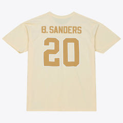Mitchell & Ness Barry Sanders Detroit Lions Sandman Name & Number T-Shirt Cream